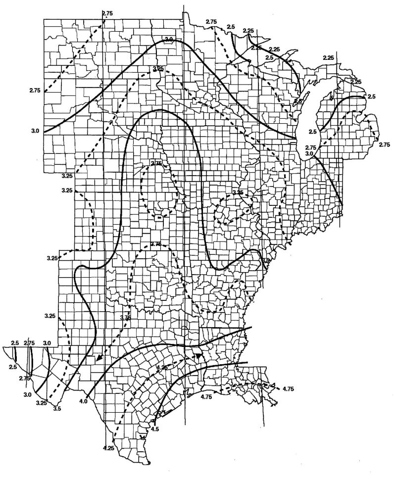 [P] FIGURE 1611.A.1—continued 100-YEAR, 1-HOUR RAINFALL (INCHES) WESTERN UNITED STATES